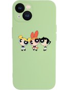 Resim mooodcase Iphone 13 Uyumlu Powerpuff Girls Desenli Kamera Lens Korumalı Darbe Emici Silikonlu Lansman Kılıf 