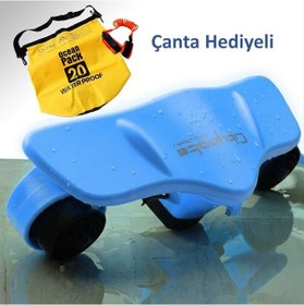 Resim Sea Scooter Elektrikli Deniz Havuz Scooter 2x600 W Çift Motor Çift Bataryalı - Mavi 