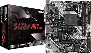 Resim Asrock ASRB450M HDVR4 R4.0 AMD B450 3200+MHz (OC) DDR4 Socket AM4 ATX Anakart 