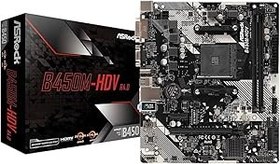Resim Asrock ASRB450M HDVR4 R4.0 AMD B450 3200+MHz (OC) DDR4 Socket AM4 ATX Anakart 