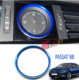 Resim ErciyasOTO Passat B8 Saat Çerçeve Yüzük MAVİ - Passat B8 İç Aksesaur Trim 