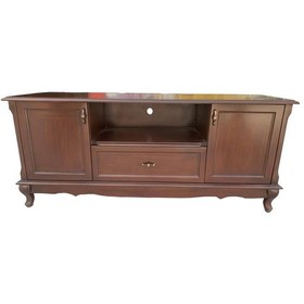 Resim Evimeaksesuar 140 Cm Lükens Ayaklı Tamamı Ahşap Tv Sehpası Ceviz 