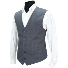 Resim Mentor Regalo Erkek Yelek V Yaka Lacivert Ekose 50616 L 