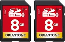Resim Gigastone 8 GB SDHC Hafıza Kartı 2-Pack kadar 80MB/sn Canon Sony Nikon Olympus PC Dijital Kamera 