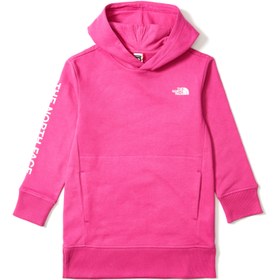 Resim Pembe Kapüşonlu Unisex Çocuk Sweatshirt 