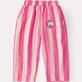 Resim Unisex Pantolon - Yumuşak Pembe & Yatay Çizgili, Esnemeyen Kumaş, Erkek ve Kız Çocuklar için, Kolay Bez Değişimi, Günlük & Özel Günler - Sonbahar/Kış Pantolonları & Çocuklar için, Pantolon, Çocuk Günlük Giyim, Eğlenceli Çocuk Tasarımı, Dayanıklı Çocuk Giyim, Dış Mekan için Mükemmel 