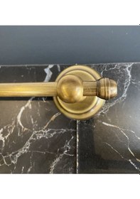 Resim İsaoğlu Yapı Mat Gold Havluluk Antik Gold Banyo Havluluk Vintage Model Havluluk Gold 