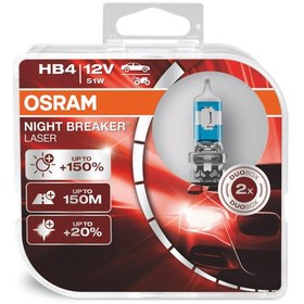 Resim Osram Night Breaker Laser Hb4 Ampul 9006Nl - %150 Daha Fazla Işık 