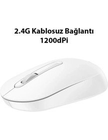 Resim Hoco GM14 Platinium 1200DPI 2.4g Bluetooth Kablosuz Optik Mouse 
