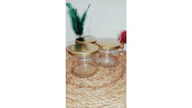 Resim Küçük Işıklar 6'lı Magnolia Kavanozu Magnolya Puding Renkli Kapaklı Tatlı Cup Kase Seti 330 cc 