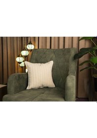 Resim Dekoratif Iskandinav Motifli Pamuk Yastık Kılıfı Bej2 