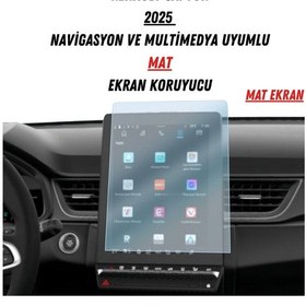 Resim Renault Captur 2025 Navigasyon Ve Multimedya Uyumlu Mat Ekran Koruyucu 