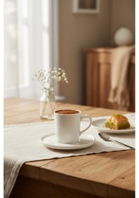 Resim Bernardo Cello 6 Kişilik Fincan Takımı Altın Beyaz - Altın 