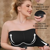 Resim ZIMI KOLEKSİYONU Kadınlar için Artı Boyut Ayarlanabilir Ön Kapatma Kablosuz Spor Sütyeni - Nefes Alabilir, Dikişsiz, Rahat Uyum ile Çıkarılabilir Pedler ile Yoga ve Fitness için, Kahverengi, Strapless Tasarım, Yoga Spor Sütyeni | Strapless Rahat Giyim | Dikişsiz Tasarım, Spor İçin Sütyenler 