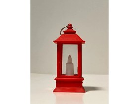 Resim Özbience Renkli LED Işıklı Dekoratif Puzzle Ramazan Feneri 9 cm 