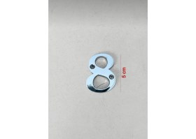 Resim Mom Osena Zamak Rakam Saten Renk Kapı Numarası 8 Numara Vidalı 