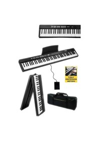 Resim Midex PLX-80BK Taşınabilir Katlanır Dijital Piyano Tuş Hassasiyetli 88 Tuş BT (Sustain Çanta Metod) 
