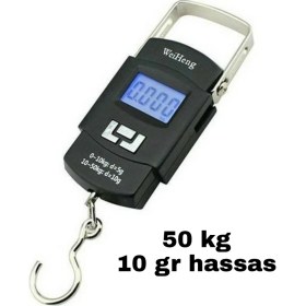 Resim Weiheng Elektronik Hassas Terazi 50 kg Kapasite Dijital El Kantarı Çelik 