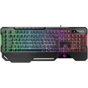 Resim Rampage Kb-r121 Crypto Rgb Aydınlatmalı Membrane Q Makrolu Gaming Oyuncu Klavye 