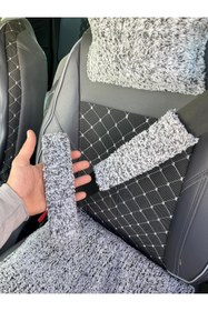 Resim SSS TEKSTİL GRİ peluş kemer pedi- 2'li Emniyet Kemer Kılıfı Pedi PEMBE Pelüş Ekstra Yumuşak 
