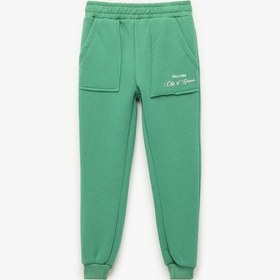 Resim Koton Şardonlu Baskılı Cep Detaylı Jogger Eşofman Altı Yeşil 6wkg40087ak Yeşil 