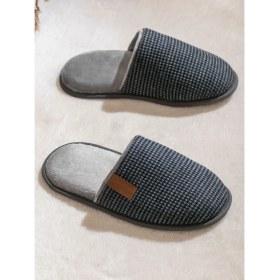 Resim Lc Waikiki Yeni Sezon Çizgili Önü Kapalı Erkek Ev Terliği 