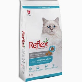 Resim Reflex Kısırlaştırılmış Somonlu ve Pirinçli Yetişkin Kedi Maması 15 Kg 