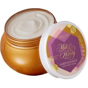 Resim Oriflame Milk Honey Gold Amber Elegance El ve Vücut Kremi 250 ML 