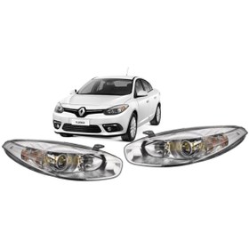 Resim Genel Markalar RENAULT FLUENCE 2013-2016 MODEL UYUMLU ÖN FAR SAĞ-SOL TAKIM MERCEKLİ KROM ÇERÇEVELİ 