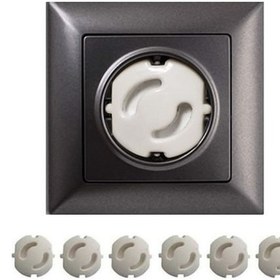 Resim Bebek Çocuk Priz Koruma Kapağı (6 Adet) Çocuk Güvenliği, Priz Muhafazası, Priz Kapatıcı Çok Renkli 