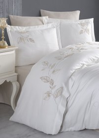 Resim Tutku Nakışlı Nevresim Takımı - Krem 