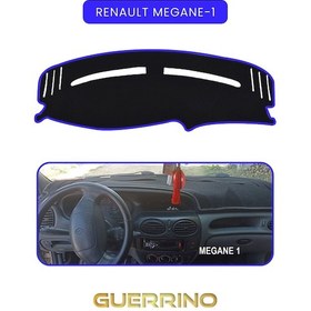 Resim Renault Megane-1torpido Koruma Halısı Mavi Kenar 