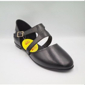 Resim Mammamia D25ya-885 Siyah Hakiki Deri Kadın Casual Babet Ayakkabı Siyah 