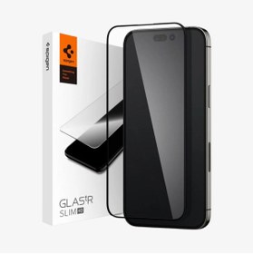 Resim Spigen iPhone 14 Pro Cam Ekran Koruyucu Tam Kaplayan GLAS.tR Full Cover HD Black - AGL05221 