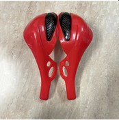 Resim Hightower Kırmızı 2li Off-road Motor El Koruyucu Rüzgar Düşme Korumalı Siyah Turuncu 