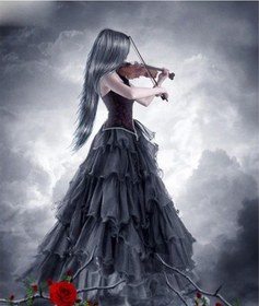 Resim Tam 5d Diy Elmas Boyama Keman Çalma Elmas Nakış Tam Yatıyordu Çapraz Dikiş Ev Dekor El Yapımı Hediye 30x40cm 