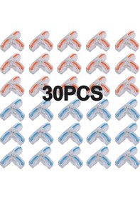 Resim Xuweiwei 30 Adet Awg 28-12 T Bağlantı Kolu Kablolama İçin 3 Yollu İtme Tipi Tel Bağlantıları 