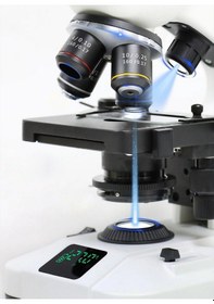 Resim Ece Opto-edu Biyoloji Mikroskobu Işık Mikroskobu Siedentopf Binoküler Kafa 2000x Büyütmeli 