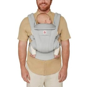 Resim Ergobaby Omni Deluxe Cotton <br>4 farklı taşıma pozisyonlu <br>ergonomik kanguru - Pearl grey 