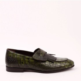 Resim Bruno Shoes A600-35n Erkek Deri Klasik Neolıt Taban Ayakkabı-yeşil 