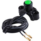 Resim Suntek Magideal Motosiklet Atv 22mm Gidon Motor Dur Başlat Düğmesi Anahtarı Yeşil 