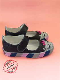 Resim Casabony Prenses Parlak Denim Kız Çocuk Babet 23 