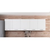 Resim Minar 260 Cm Mutfak Dolabı Beyaz 260-B2-Üst Modül Beyaz 