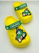 Resim Gezer Erkek Çocuk Terlik Timsah Desenli Sarı 001 