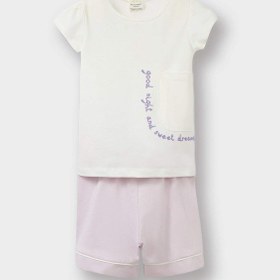 Resim DeFacto Kız Bebek Pijama Takımı Kısa Kollu Penye Üst Esnek Belli Şort E1548A525HSPN425 