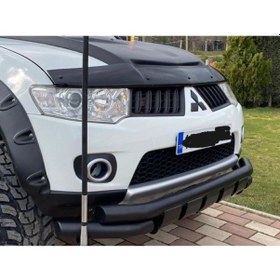 Resim L200 2007 - 2015 Off Road Siyah Ön Koruma Pst24 Mat Black Garage453 