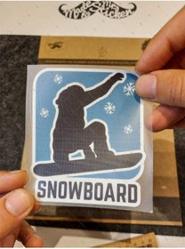 Resim Bay Etiket Hbg100 Snowboard Yazili Etiket 