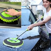 Resim Otomotiv, Kamyonet, SUV ve Karavanlar için Boya Zarar Vermeyen 120.65 cm Uzun Saplı Yıkama Fırçası ve Süpürgeli Temizlik Aracı Seti 