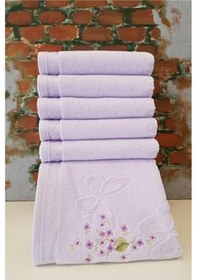 Resim Özdilek Jasmin Nakışlı Havlu 50 90 Lila 1adet 