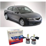 Resim Mazda 3 Led Xenon Uzun Far Ampulü Hb3 Duo Yeni Seri Beyaz 2003-2008 